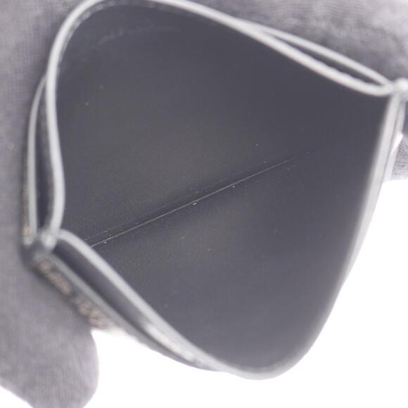 Celine Triomphe Card Case, Leather and PVC, Women's, Beige/Black - Picture 3 of 5